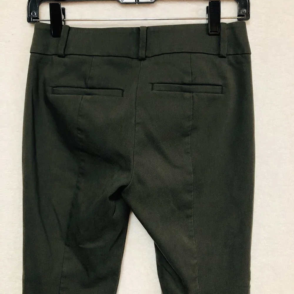 LOFT Petite Dark Olive Green Skinny Ankle Pants - Picture 7 of 12